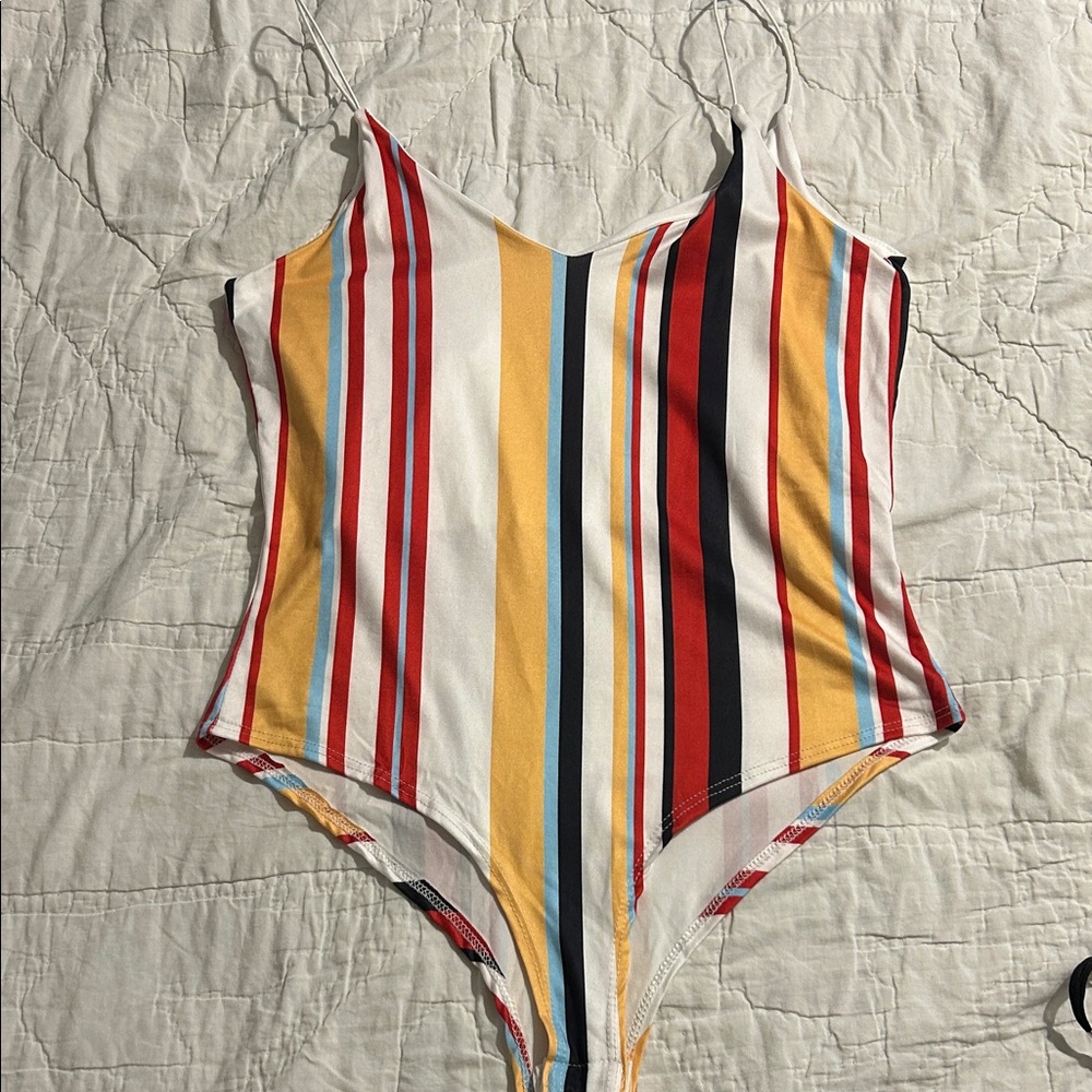 Colorful Striped Kids Bodysuit